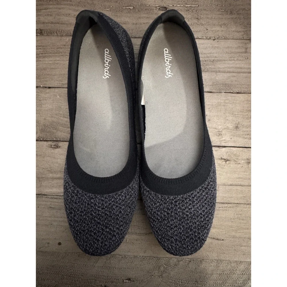 Allbirds Tree Breezers‎ Charcoal Grey Knit Ballet Flats Womens 9.5 TB W9.5